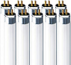 LUXRITE F54T5/841/HO 54W 46 Inch T5 Fluorescent Tube Light Bulb, 10-Pack by LUXRITE