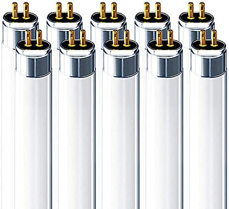 LUXRITE F54T5/841/HO 54W 46 Inch T5 Fluorescent Tube Light Bulb, 10-Pack by LUXRITE