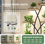 9 Tier 66" Tall Plant Stand with Grow Lights for Indoor Plants（Black） - Image 2
