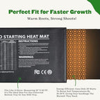 Epic Gardening Seed Starting Bundle - Heat Mat & LED Grow Light - Image 3