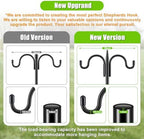 Gtongoko Bird Feeder Pole for Outdoors Heavy Duty, 108 Inch Double Shepherds Hook with 5-Prong Stable Base, 3/4 Inch Thick Hummingbird Feeder Stand for Hanging Plants, Lanterns, 1 Pack - Image 6