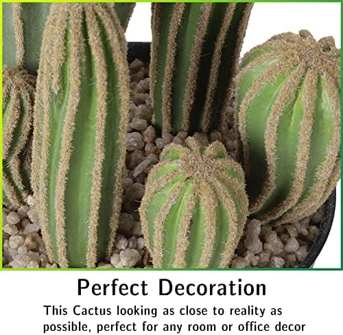 Artificial Cactus Fake Cactus 16 Inch Faux Cacti Plants for Home Garden Office Store Decoration - Image 3