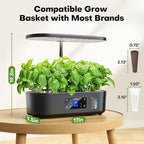 Ahopegarden Hydroponics Growing System Kit: 12 Pods with LCD Control Panel - Image 6