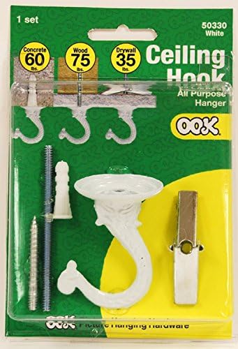 OOK 50330 Jumbo Swag Hook with Hardware, White (6) - Image 2