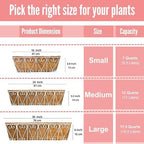 LaLaGreen Hanging Wall Planter (30 in, 2 Pack) White Coco Liner Boxes - Image 3