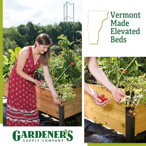 Gardener's Supply Company Elevated Cedar Raised Garden Bed 2' x 8' - Image 2