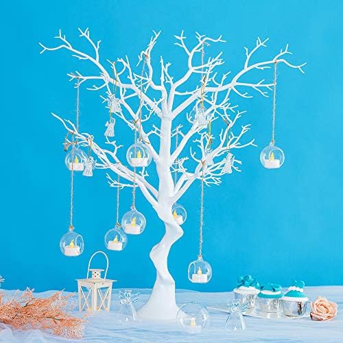 Sziqiqi Hanging Glass Globes Tealight Candle Holder, 108 Pcs - Image 3