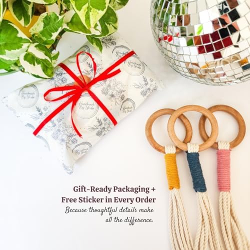 Handmade By Uruba Color Block Plant Hangers (Cozy Oasis) - Image 4