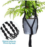 Abaodam Classic Macrame Plant Hangers Wall-Mounted Flower Pot Holders Home Decor - Image 2