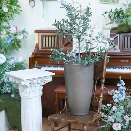 Heavy-Duty Plastic Plant Pots For Outdoor, Wooden Grain Finish Large Indoor Planter For Succulent,Roses,African,Violets,Pothos,Snake Plants,Flowers and Cactus Garden Decorations Planters Gift Choose - Image 4