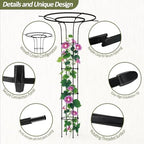 Trellis for Climbing Plants Outdoor 69" H, Mushroom Top Trellis,2Pack - Image 4