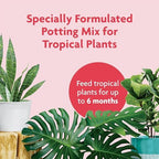 Miracle-Gro Tropical Potting Mix, For Container Plants, Use with Snake Plants, Spider Plants, Pothos, Monstera, 6 qt., 3-Pack - Image 2