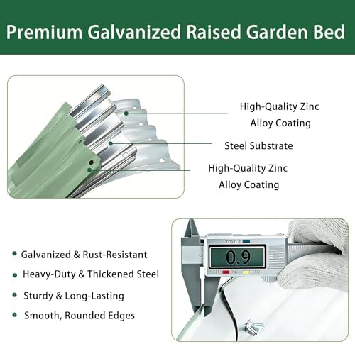 Gartist 2 Pack Raised Garden Bed Kits, 4x2x1FT Green Oval Galvanized Outdoor Planter Beds, Easy Assembly Metal Raised Bed for Vegetables, Flowers & Herbs - Image 5