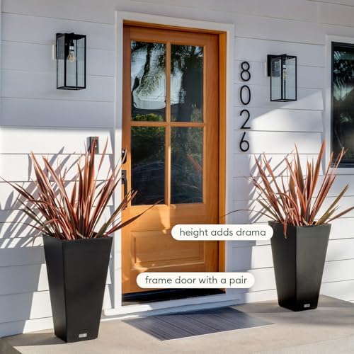 Veradek Pure Series Taper Planter & Drip Tray - Tapered Planter with Shelf - Image 4