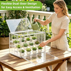 Mini Greenhouse Indoor with Magnetic Door,Tabletop Greenhouse - Image 3