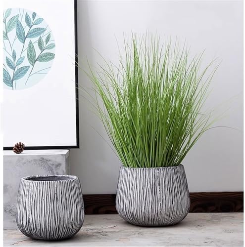 Flower Pot Fibreglass Flower Pot with Drainage Holes for Indoor and Outdoor Large Calibre House Plants, Succulents, Flowers - Image 5