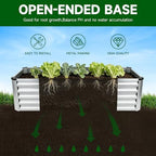 Galvanized Raised Garden Bed Kit - Modular Metal Planter Boxes for Outdoor Vegetables, Flowers & Herbs (8x4x1 FT, 2-Pack) - Image 4