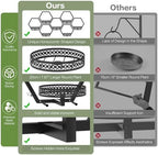 3 Packs Wall Planters for Indoor Plants, 7.9inch Metal Wall Plant Holder Hanger Wall Decor, Wall-Mounted Hanging Planters Window Plant Shelves Outdoor (Black Openwork) - Image 4