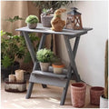 Plant Stand Indoor, Wood Plant Stand, Foldable Plant Shelf,Flower Pot Display Shelf Rack, Garden Patio Storage Cabinet, for Porch, Greenhouse(59.6x43x66cm) by Unknown