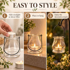 Cabilock 8-Piece Hanging Glass Terrariums for Air Plants and Tea Lights - Image 4