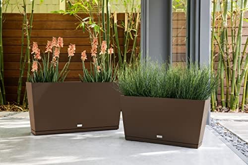 Veradek Pure Series Midori Planter & Drip Tray - Wide Outdoor Planter Set - Image 5