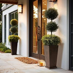 LA JOLIE MUSE Tall Outdoor Planters Set of 2, 26 Inch Large Tapered Planter - Image 3