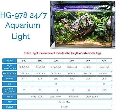 hygger Advanced LED Aquarium Light with Timer, 24/7 Lighting Cycle & DIY Mode, Full Spectrum Fish Tank Light for 18-24 in Freshwater Planted Tank - Image 6