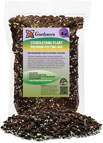 GARDENERA Monstera Standleyana Soil Blend - Designed to Meet the Unique Needs of Your Plant - 4 Quart by Gardenera