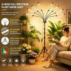 800 LEDs Floor Full Spectrum LED Grow Lights for Indoor Plants, Ultra Bright 8 Heads Plant Lights for Indoor Growing with 4/8/12H Timing, High Efficiency Plant Light for Plant Growth. - Image 2