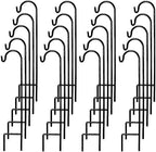 Ashman Shepherd's Hooks 35 Inch (20 Per Pack), Black, Made of Premium Metal for Hanging Solar Lights, Bird Feeders, Mason Jars, Christmas Lights, Lanterns, Garden Stakes and Wedding Décor. by AshmanOnline