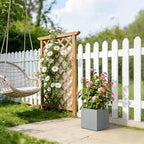 Kante Accent Square Pale Gray Concrete Planter 12" W, Outdoor - Image 3