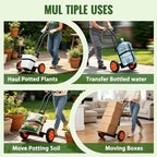 Pot Mover for Heavy Plants, 180LBS Stable Steel Base, No Deforming - Image 5