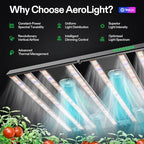 VIVOSUN AeroLight 850W LED Grow Light, Indoor Plant Light Bars with Fan - Image 2