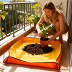 2 PCS Foldable Waterproof Repotting Mat 1x1m Portable Gardening Station for Indoor, Keeps Home Clean for Potting, Pruning & Plant Care for Plants Transplanting(Green) - Image 5