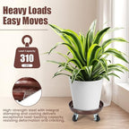 2 Pack 12 Inch Plant Caddy w/Wheels Heavy Duty, 320 lbs Capacity - Image 3