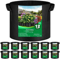 JNYONG NYONG 12-Pack 25 Gallon Thickened Non-Woven Grow Bags by JNYONG