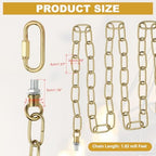 PATIKIL 6 ft Light Fixture Chain 2Set Lighting Chain Metal Looping Link - Image 2