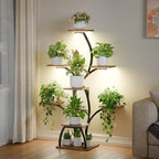 CODACE Plant Stand with Grow Lights - 50" Indoor Plant Shelf by CODACE