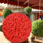 Artificial Plant Topiary Ball 16in, Faux Boxwood Decorative Balls, Decorative Faux Greenery Fake Plants, Garden Spheres Large Outdoor, Artificial Topiary Plant Grass Ball - Image 2