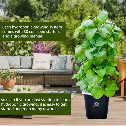 Hydroponic Growing System,Hydroponic Vertical Garden,Indoor Smart hydroponic Vegetable System, 30 Pods,Plant Germination kit with Pump System, Auto Timer, Beginner kit,Gardening Gift - Image 3