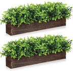 Lyrow 2 Pack 24 '' Artificial Eucalyptus Plants Faux Plants, Brown by Lyrow