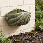 Milisten Ceramic Wall Planter Shell Shape Hanging Flower Pots for Succulent Indoor Outdoor Mount Flower Holder with Drainage Hole - Image 4