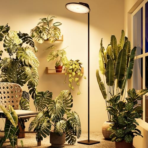 Bamworld Hanging Grow Light for Indoor Plants 12in Large Head Full Spectrum by Bamworld