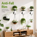 3-Pack Wall Plant Holder for Indoor Outdoor Plants, Metal Wall Planter - Image 4