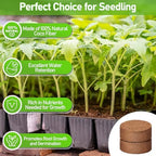Legigo 100 Pcs 50mm Coco Coir Pellets Organic Seed Starter Soil Potting Mix - Image 3