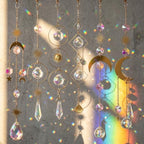 6 Pcs Plant Propagation Station Colorful Crystal Suncatcher, Handmade Boho Rooting Vase, Hanging Window Plant Propagator Stations Suncatcher with Chain Pendant Ornament Balls - Image 4
