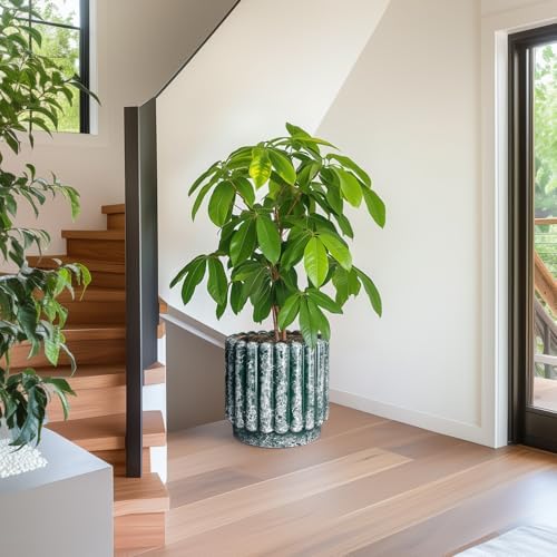 Ceramicfor 12 Inch Ceramic Indoor Planters, Green - Image 5