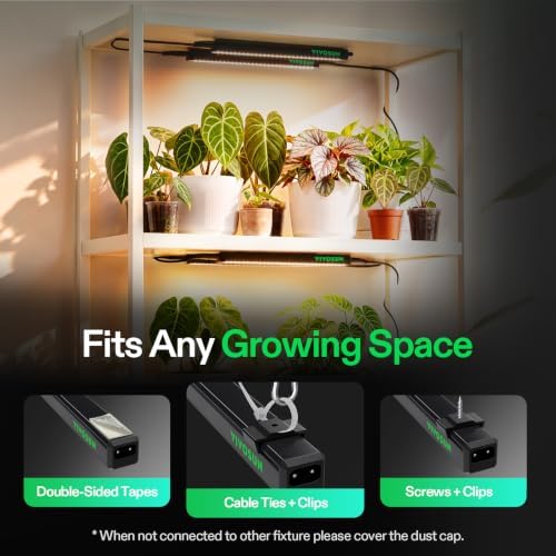 VIVOSUN T5 Grow Lights for Indoor Plants, 3000K Full Spectrum, 1FT, 8-Pack - Image 4