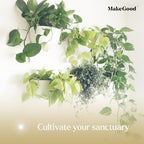 Make Good Virgo Wall Planters (Wide, Set of 6) - Easy to Water and Install - Lightweight - Design Your Own Vertical Garden - Melamine Plastic - Image 6