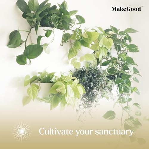 Make Good Virgo Wall Planters (Wide, Set of 6) - Easy to Water and Install - Lightweight - Design Your Own Vertical Garden - Melamine Plastic - Image 6
